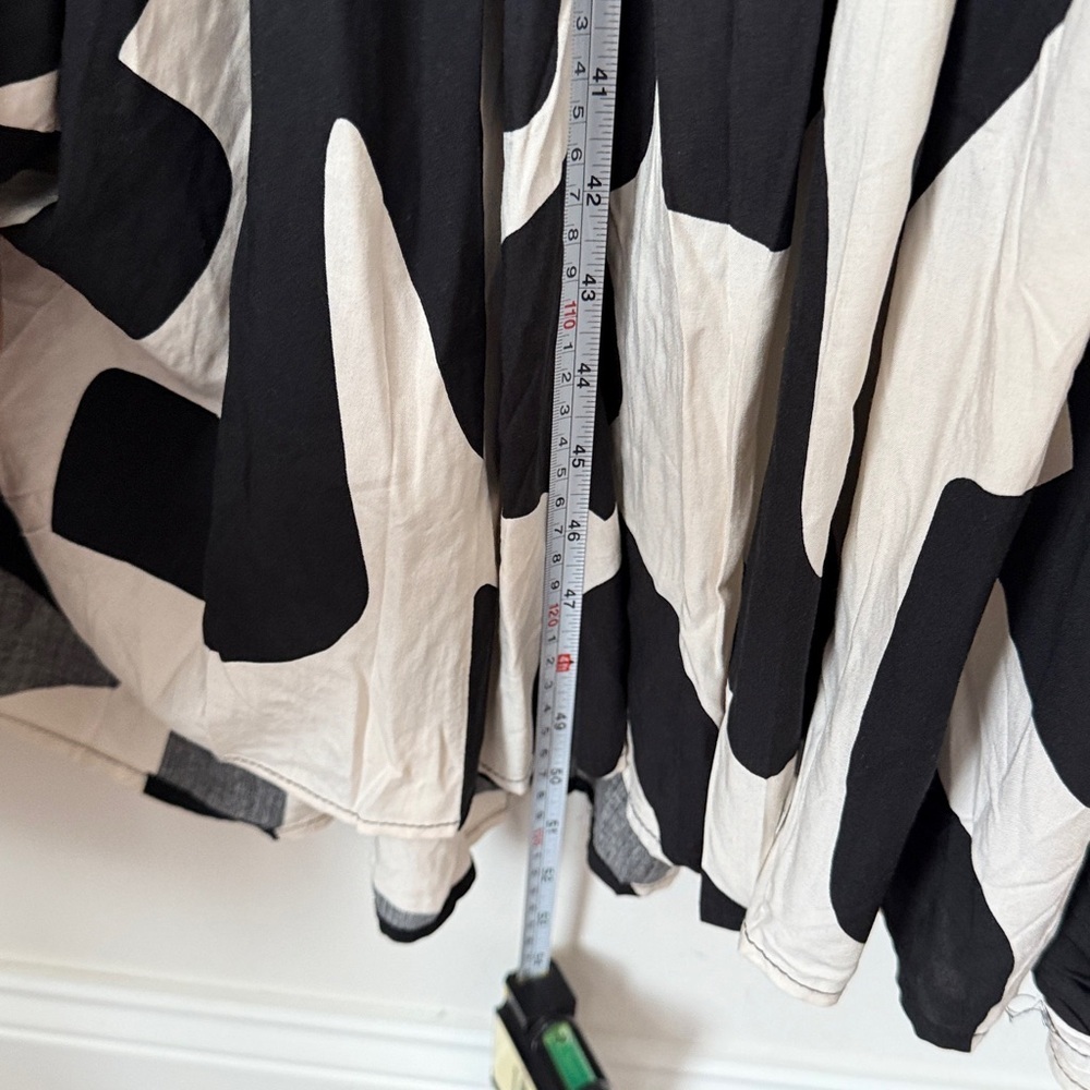 Anthropologie Abel The Label Black and White Patterned Dress - Picture 8 of 10